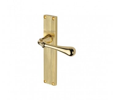 Heritage Brass Roma On Reeded Backplate - Polished Brass