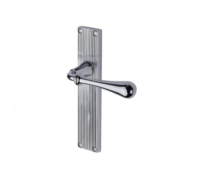 Heritage Brass Roma On Reeded Backplate - Polished Chrome