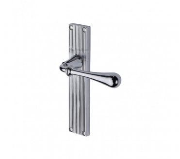 Heritage Brass Roma On Reeded Backplate - Polished Chrome
