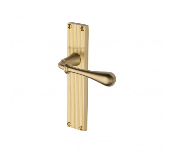 Heritage Brass Roma On Reeded Backplate - Satin Brass