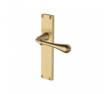 Heritage Brass Roma On Reeded Backplate - Satin Brass