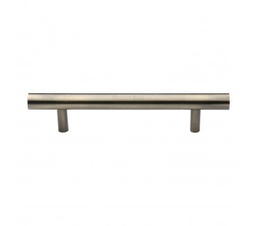 Heritage Brass Round Bar Door Pull Handles - Antique Brass