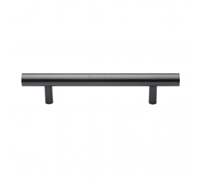 Heritage Brass Round Bar Door Pull Handles - Matt Bronze