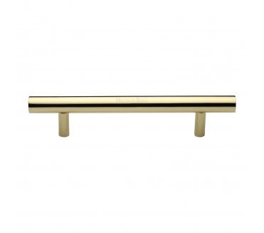 Heritage Brass Round Bar Door Pull Handles - Polished Brass