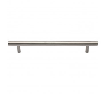 Heritage Brass Round Bar Door Pull Handles - Satin Nickel