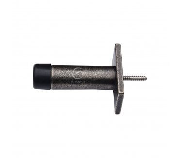 Heritage Brass RPW121 Skirting Mounted Door Stop - Rustic Pewter