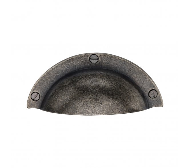 Heritage Brass RPW1700 Traditional Drawer Cup Pull - Rustic Pewter