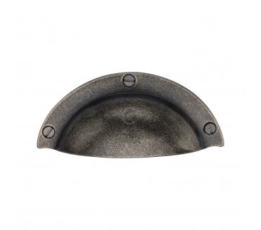 Heritage Brass RPW1700 Traditional Drawer Cup Pull - Rustic Pewter