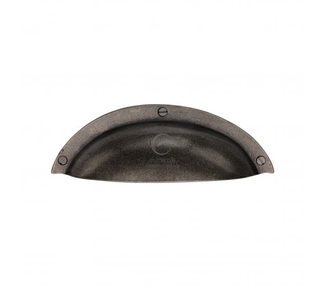 Heritage Brass RPW1710 Elongated Drawer Cup Pull - Rustic Pewter