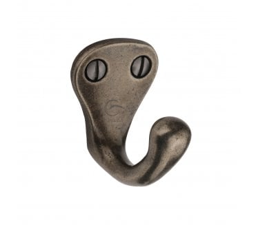 Heritage Brass RPW387 Single Coat Hook - Rustic Pewter
