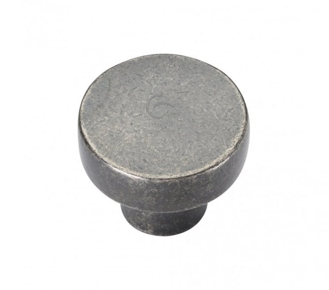 Heritage Brass RPW3880 Round Disc Cabinet Knobs - Rustic Pewter