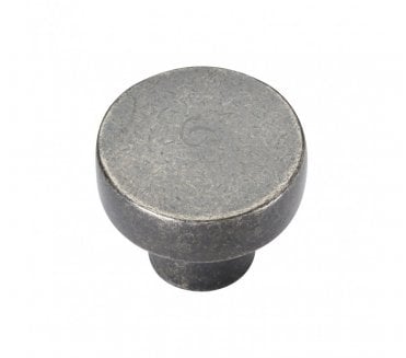 Heritage Brass RPW3880 Round Disc Cabinet Knobs - Rustic Pewter