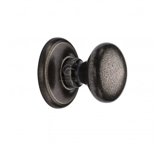 Heritage Brass RPW901 Round Centre Door Knob - Rustic Pewter