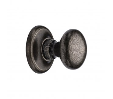 Heritage Brass RPW901 Round Centre Door Knob - Rustic Pewter