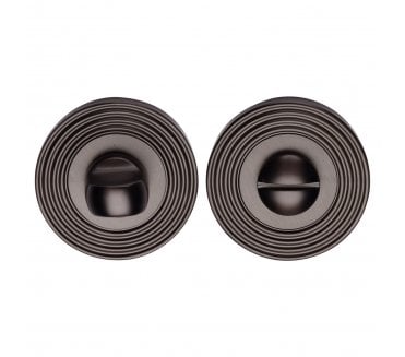 Heritage Brass RR4049 Reeded Bathroom Turn & Release - Matt Bronze