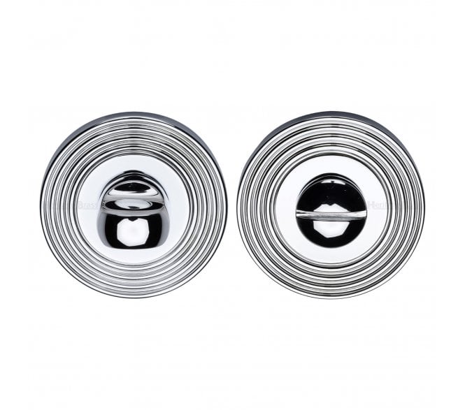 Heritage Brass RR4049 Reeded Bathroom Turn & Release - Polished Chrome