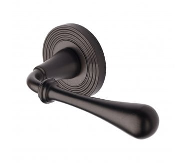 Heritage Brass RR7156 Roma Reeded Lever On Rose - Matt Bronze