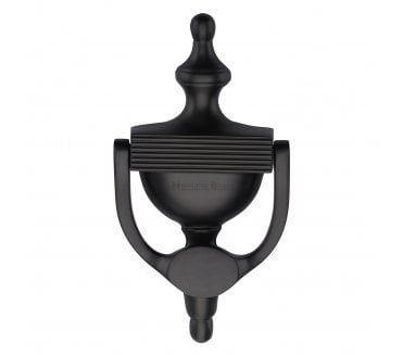 Heritage Brass RR912 Reeded Urn Door Knocker - 195mm - Matt Bronze