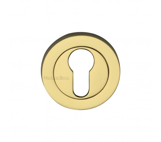 Heritage Brass RS2004 Euro Profile Escutcheon - Polished Brass