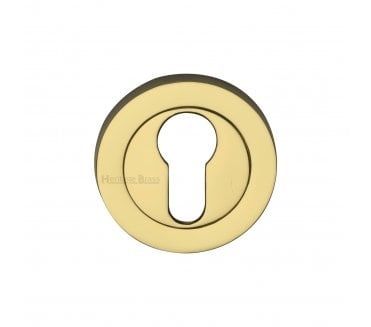 Heritage Brass RS2004 Euro Profile Escutcheon - Polished Brass