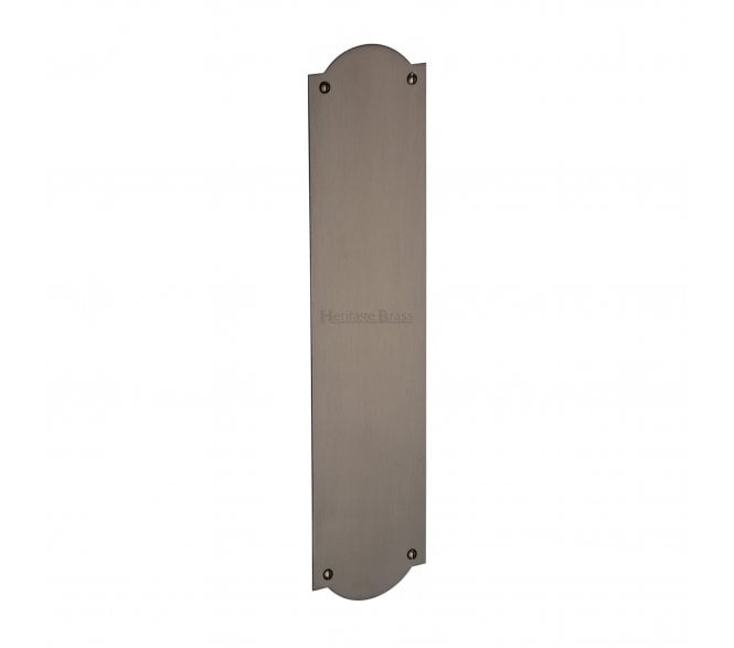 Heritage Brass S640 Savoy Shaped Finger Plate 305x76mm - Matt Bronze