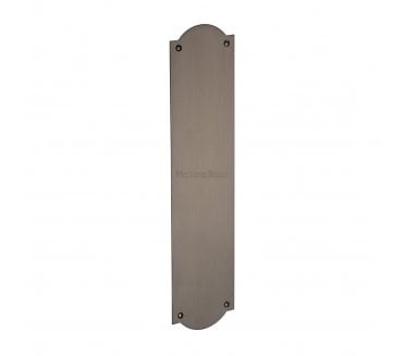 Heritage Brass S640 Savoy Shaped Finger Plate 305x76mm - Matt Bronze