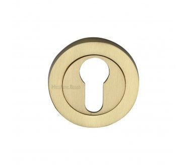 Heritage Brass Signac Euro Profile Escutcheon  - Satin Brass