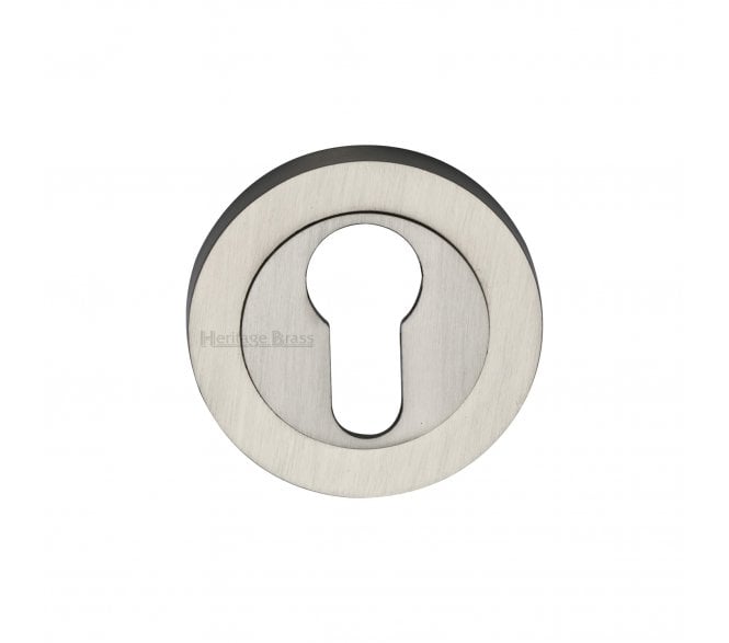 Heritage Brass Signac Euro Profile Escutcheon  - Satin Nickel