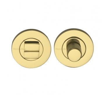 Heritage Brass Signac Knurled Turn & Release - Polished Brass