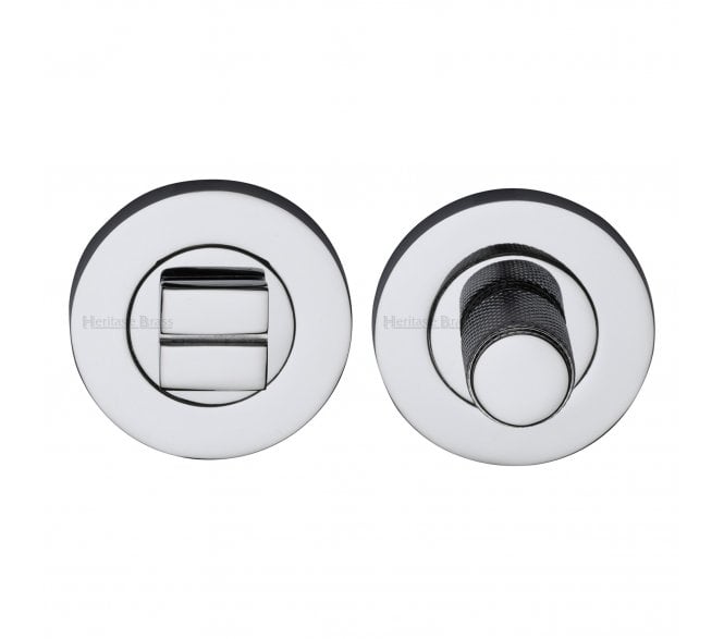 Heritage Brass Signac Knurled Turn & Release -  Polished Chrome