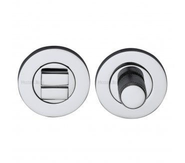 Heritage Brass Signac Knurled Turn & Release -  Polished Chrome