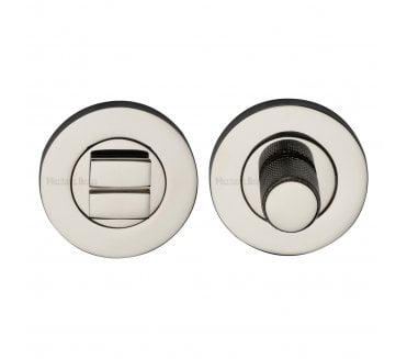 Heritage Brass Signac Knurled Turn & Release -  Polished Nickel