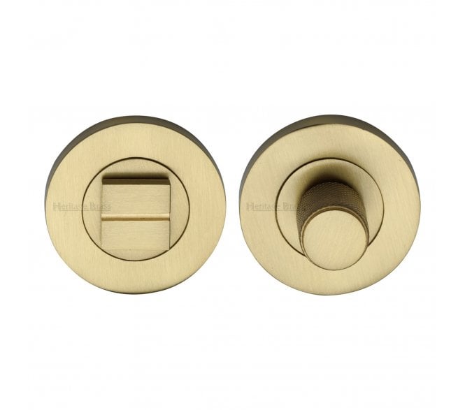 Heritage Brass Signac Knurled Turn & Release -  Satin Brass