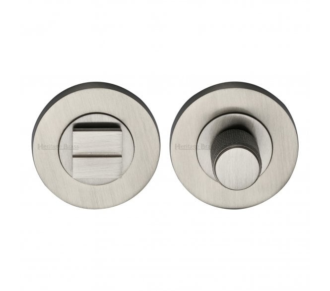 Heritage Brass Signac Knurled Turn & Release -  Satin Nickel