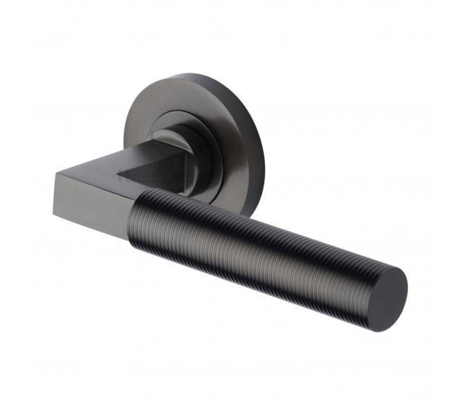 Heritage Brass Signac Spectral  Lever Handle On Rose -Matt Bronze