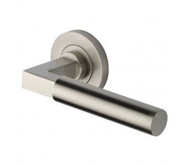 Heritage Brass Signac Spectral  Lever Handle On Rose -Satin Nickel