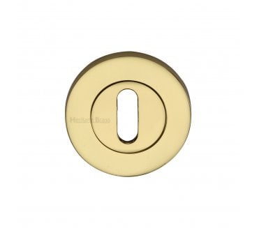 Heritage Brass Signac Standard Keyhole Escutcheon  -  Polished Brass