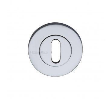 Heritage Brass Signac Standard Keyhole Escutcheon  -  Polished Chrome