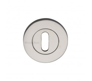 Heritage Brass Signac Standard Keyhole Escutcheon  -  Polished Nickel