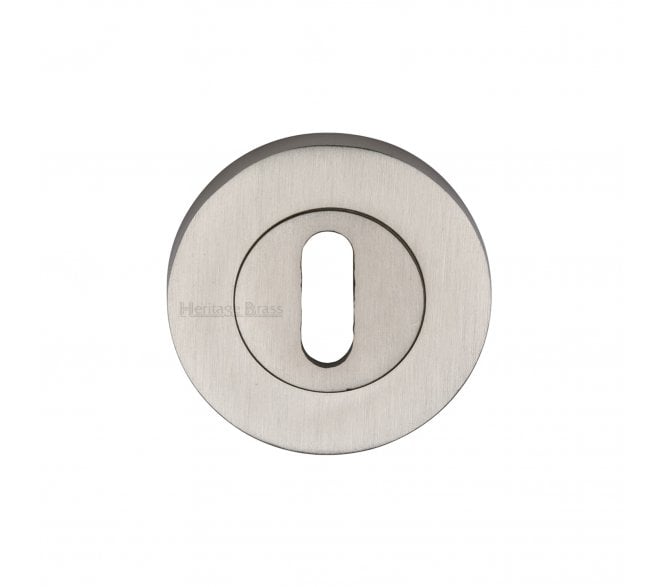 Heritage Brass Signac Standard Keyhole Escutcheon  -  Satin Nickel