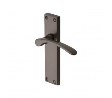 Heritage Brass Sophia Door Handles On Backplate - Matt Bronze