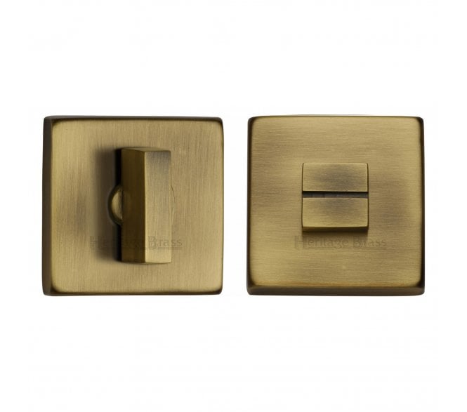 Heritage Brass SQ4035 Square Bathroom Turn & Release - Antique Brass