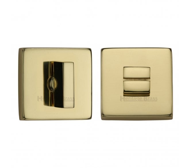 Heritage Brass SQ4035 Square Bathroom Turn & Release - Polished Brass