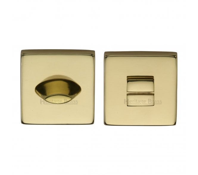 Heritage Brass SQ4043 Square Bathroom Turn & Release - Polished Brass