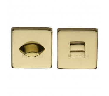 Heritage Brass SQ4043 Square Bathroom Turn & Release - Polished Brass