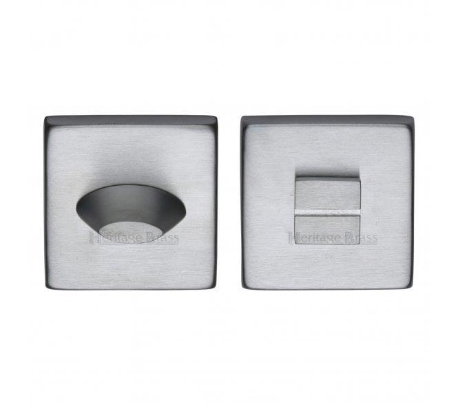 Heritage Brass SQ4043 Square Bathroom Turn & Release - Satin Chrome