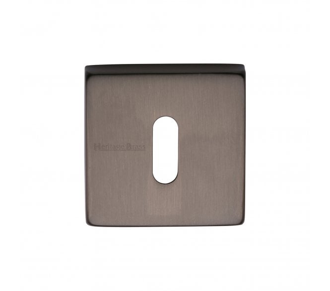 Heritage Brass SQ5002 Square Keyhole Escutcheon - Matt Bronze