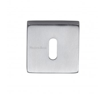 Heritage Brass SQ5002 Square Keyhole Escutcheon - Satin Chrome