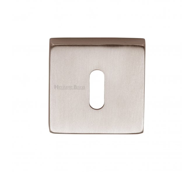 Heritage Brass SQ5002 Square Keyhole Escutcheon - Satin Nickel
