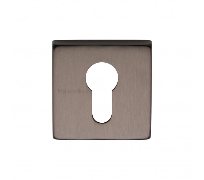 Heritage Brass SQ5004 Square Euro Profile Escutcheon - Matt Bronze